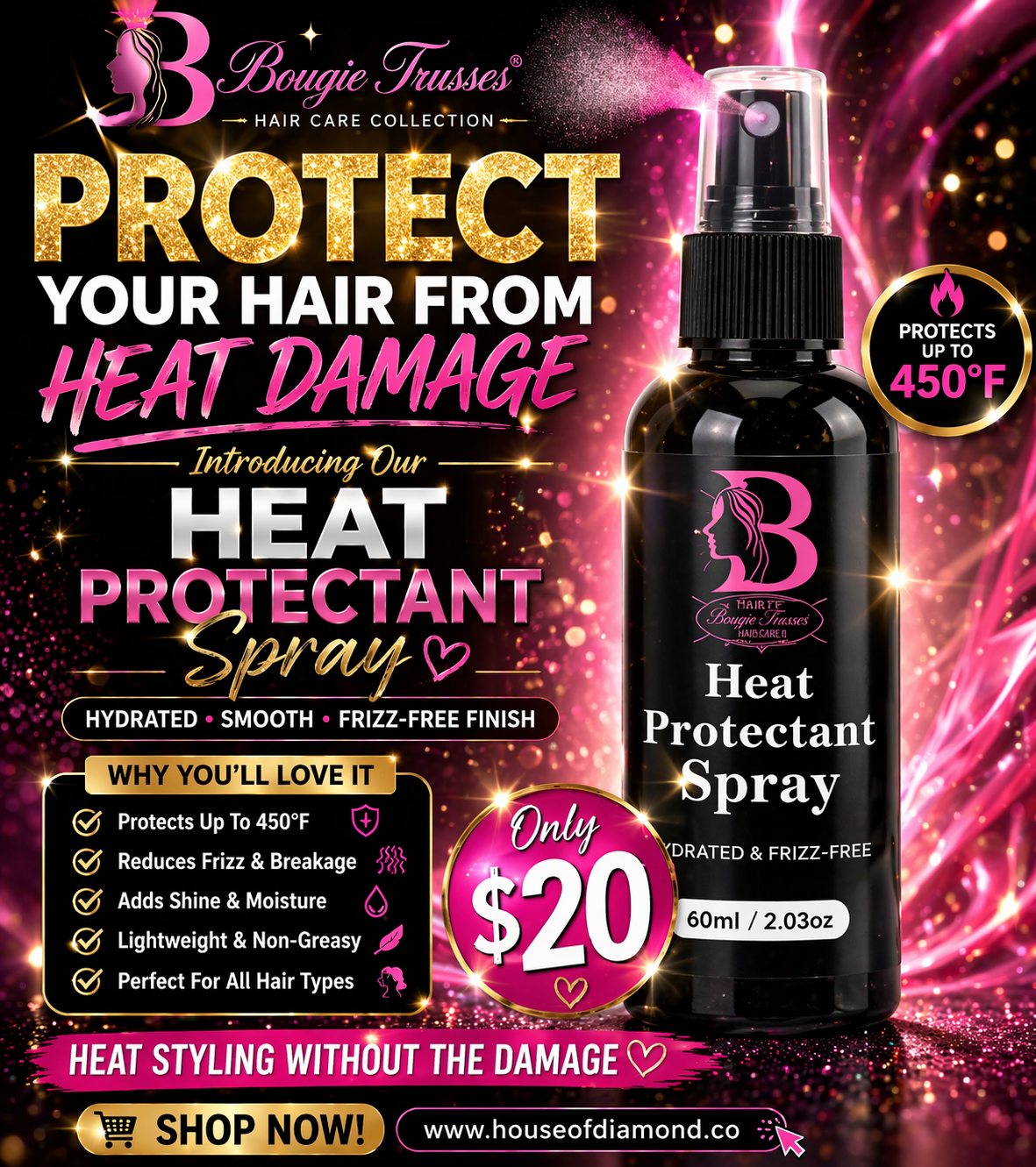 Heat Protectant Spray