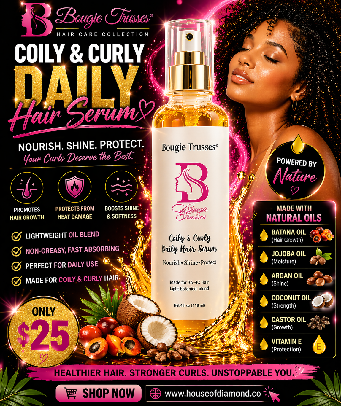 Coiley & Curly Luxe Hair Serum